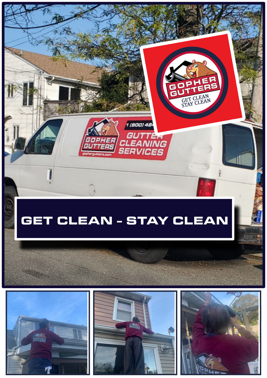Team Cleaning Gutters